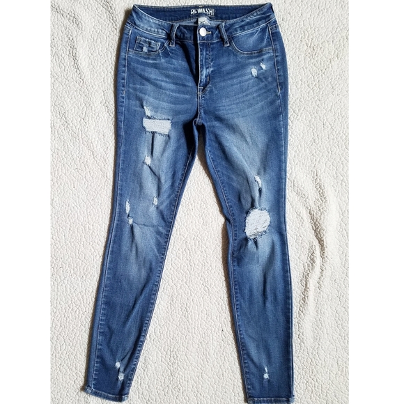 Rewash Denim - REWASH distressed jeggings